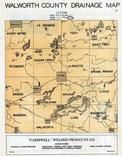 Walworth County Drainage Map, Walworth County 1955c